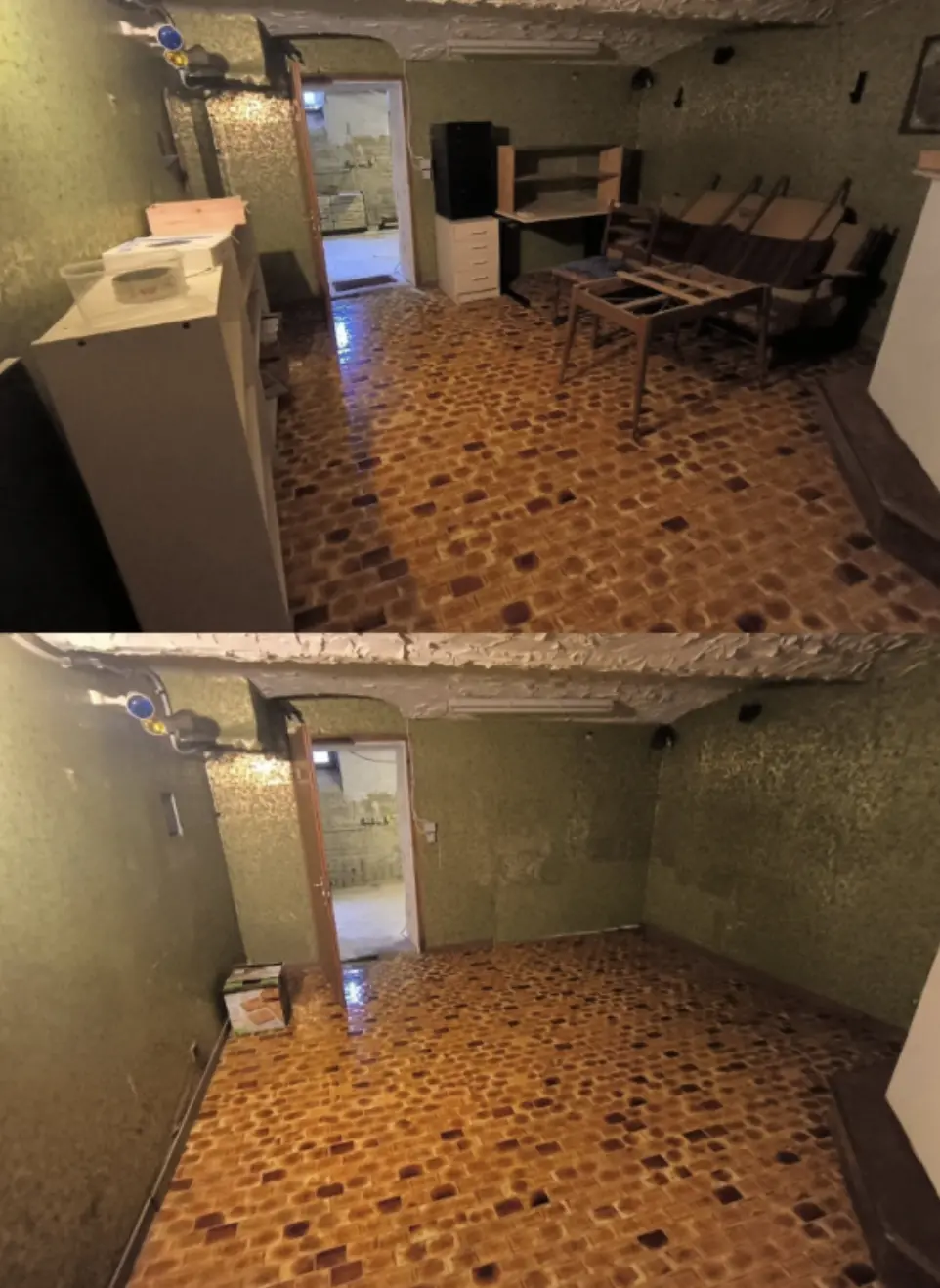 Kellerentrümpelung Vorher-Nachher