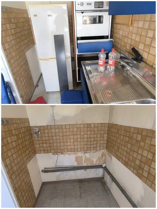Wohnungsauflösung komplett in Mönchengladbach – Zimmer vor und nach der Räumung